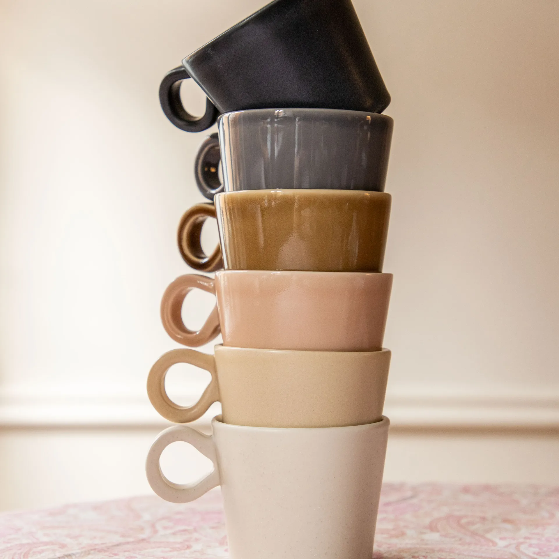 2 Tazas con asa Daria, Sand PotteryJo