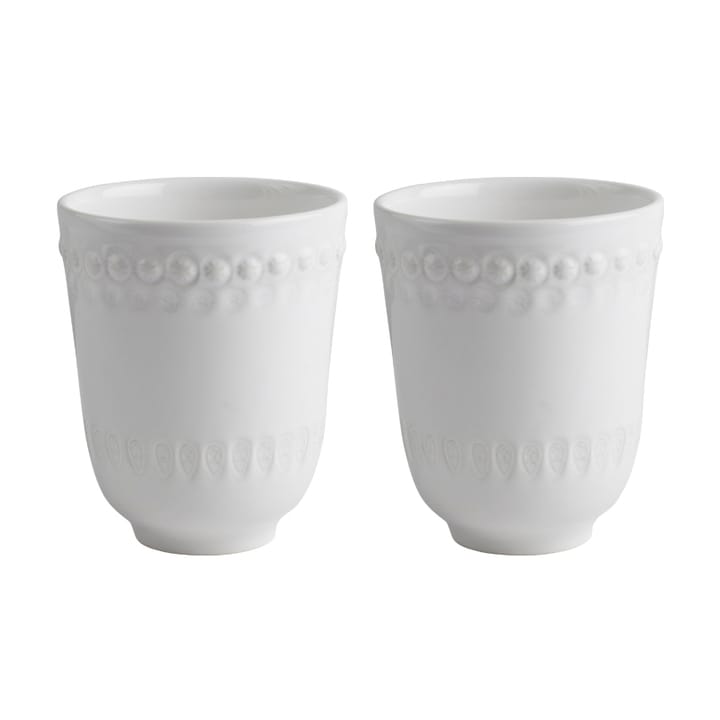 2 Tazas Daisy 35 cl - White (blanco) - PotteryJo