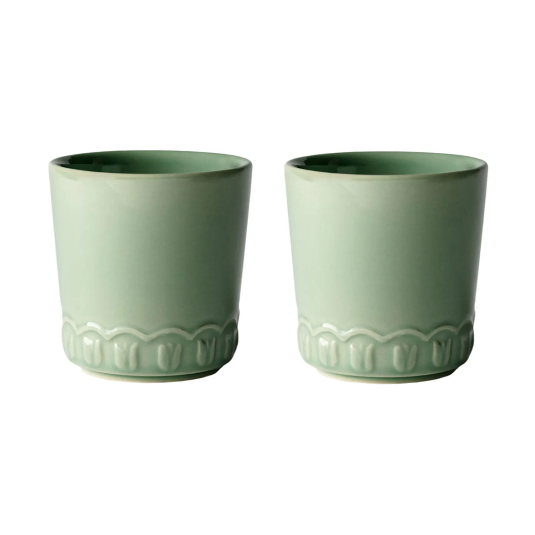 2 Tazas Tulipa 20 cl, Verona green PotteryJo