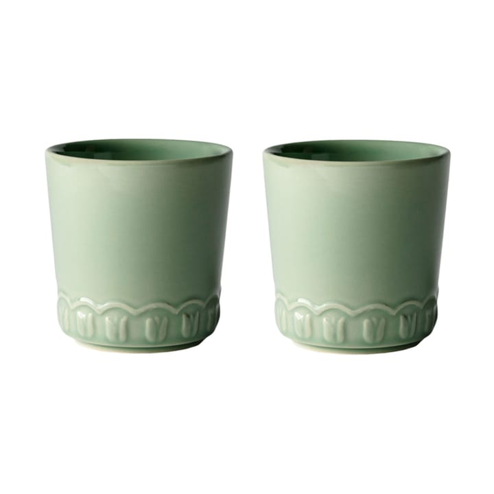 2 Tazas Tulipa 20 cl - Verona green - PotteryJo