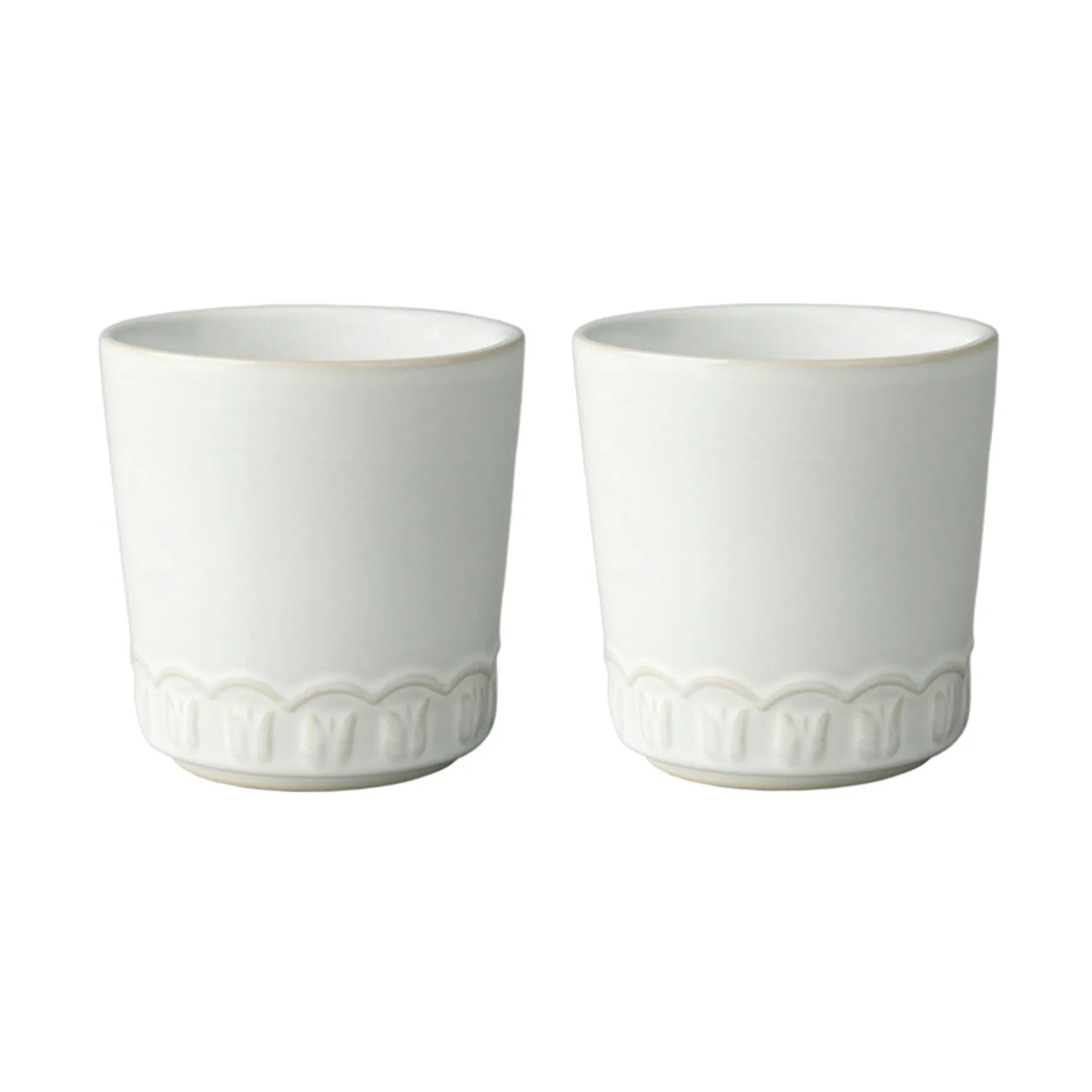 2 Tazas Tulipa 20 cl, White PotteryJo
