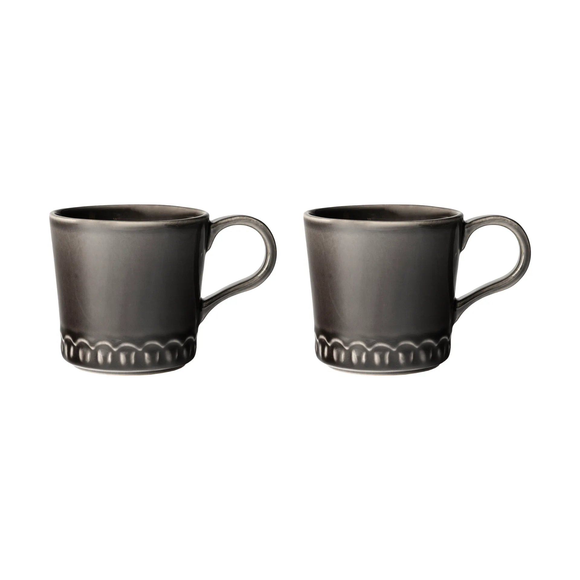 2 Tazas Tulipa 40 cl, Almost black PotteryJo