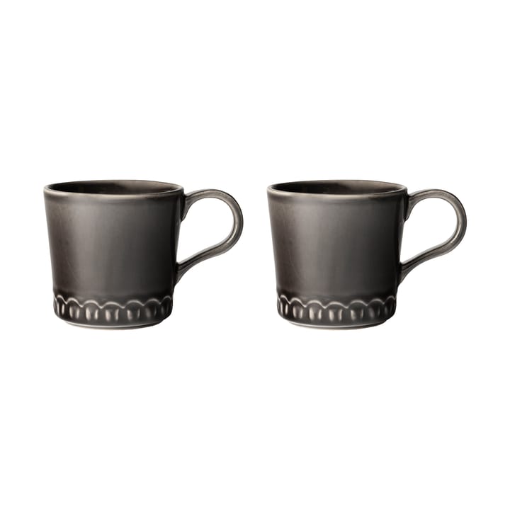 2 Tazas Tulipa 40 cl - Almost black - PotteryJo