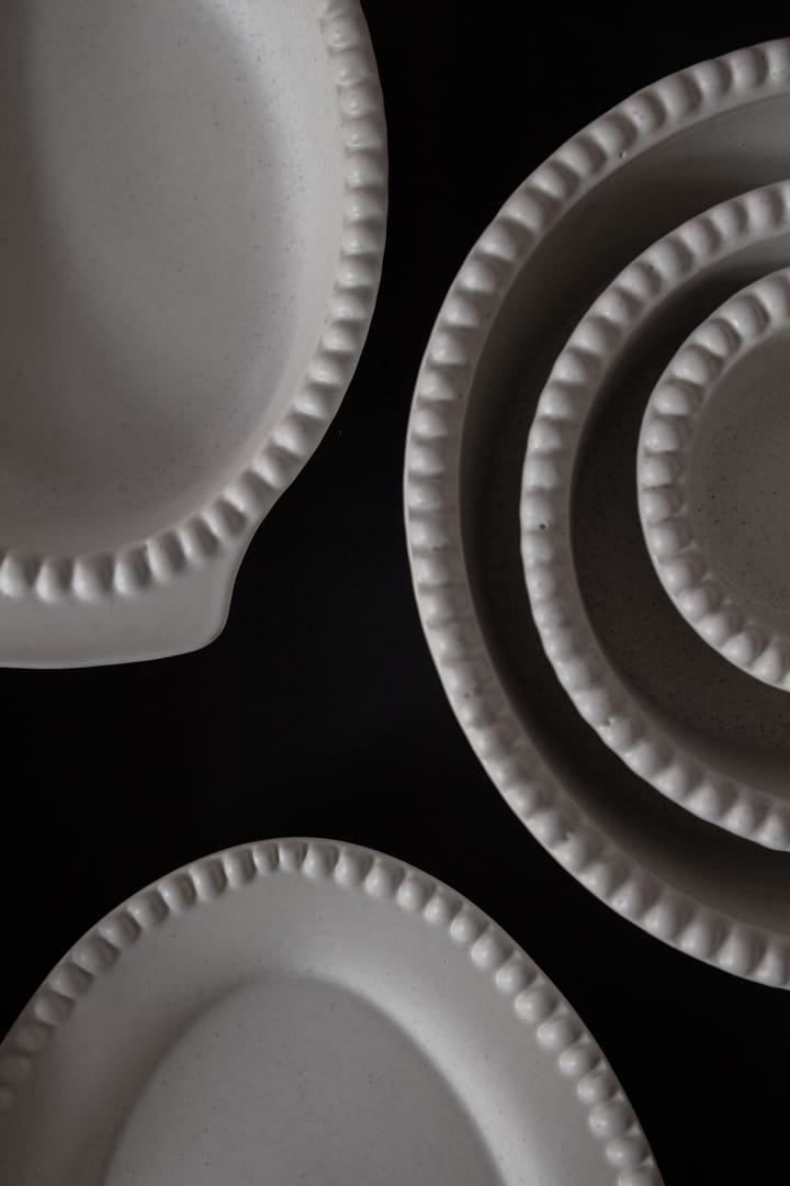 Fuente de servir Daria 35 cm gres, Cotton white PotteryJo