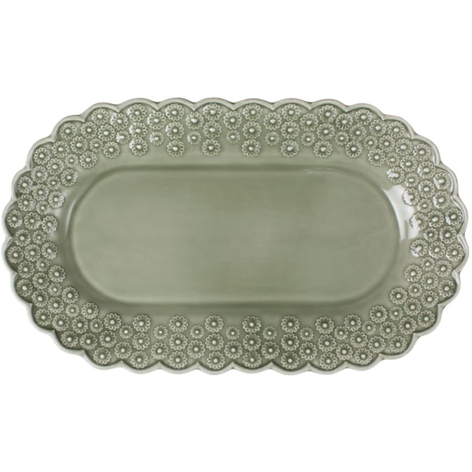 Fuente de servir ovalada Ditsy, Faded army (verde) PotteryJo