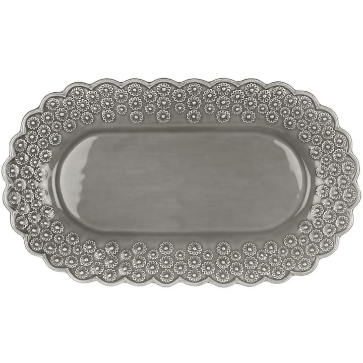 Fuente de servir ovalada Ditsy - Soft grey (gris) - PotteryJo
