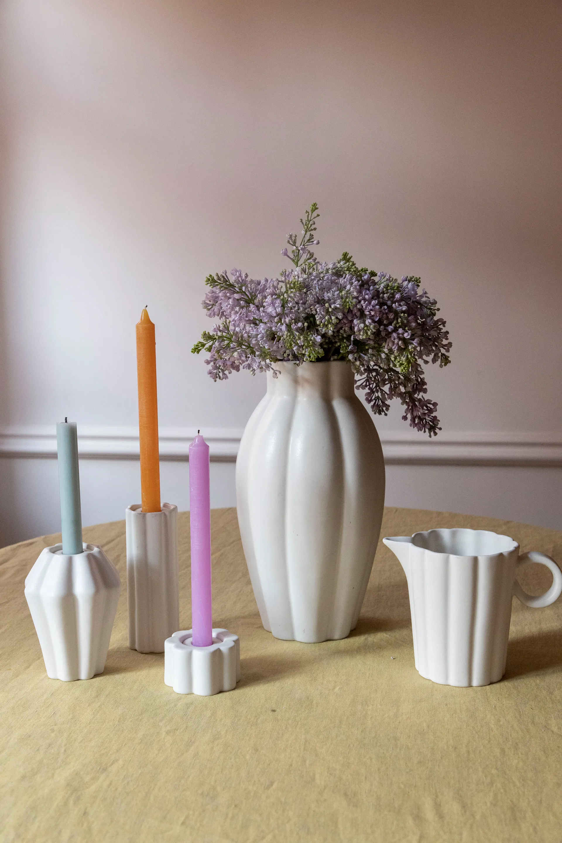 Jarrón/Candelabro Birgit 5 cm, Shell PotteryJo