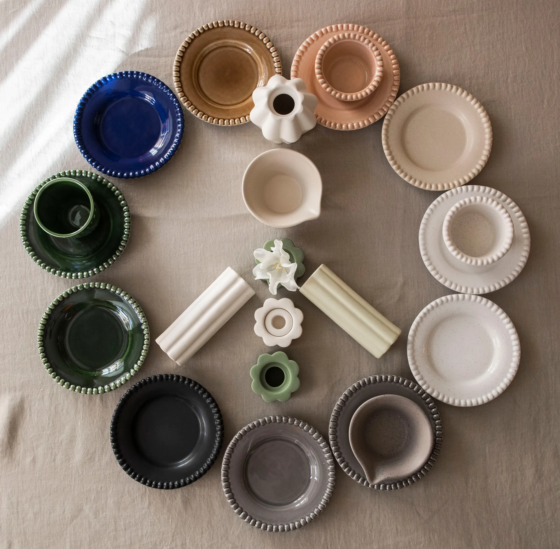 Jarrón/Candelabro Birgit 5 cm, Shell PotteryJo