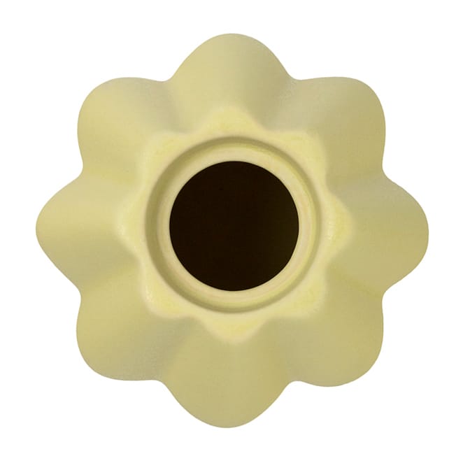 Jarrón/Portavelas Birgit 14 cm, Pale Yellow PotteryJo