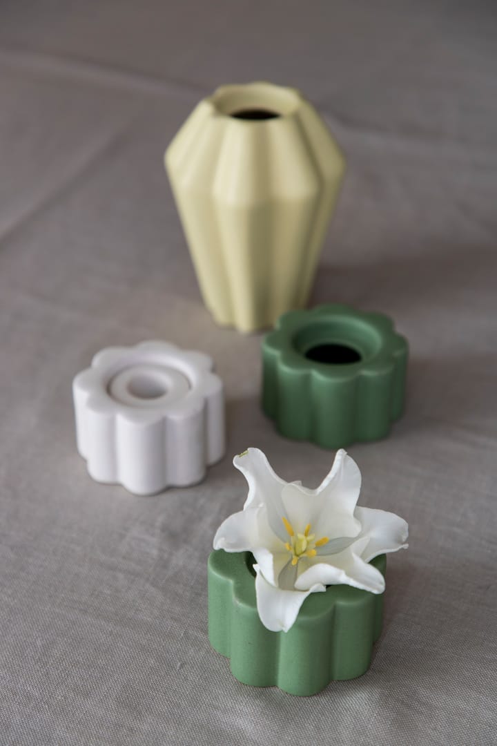 Jarrón/Portavelas Birgit 14 cm, Pale Yellow PotteryJo