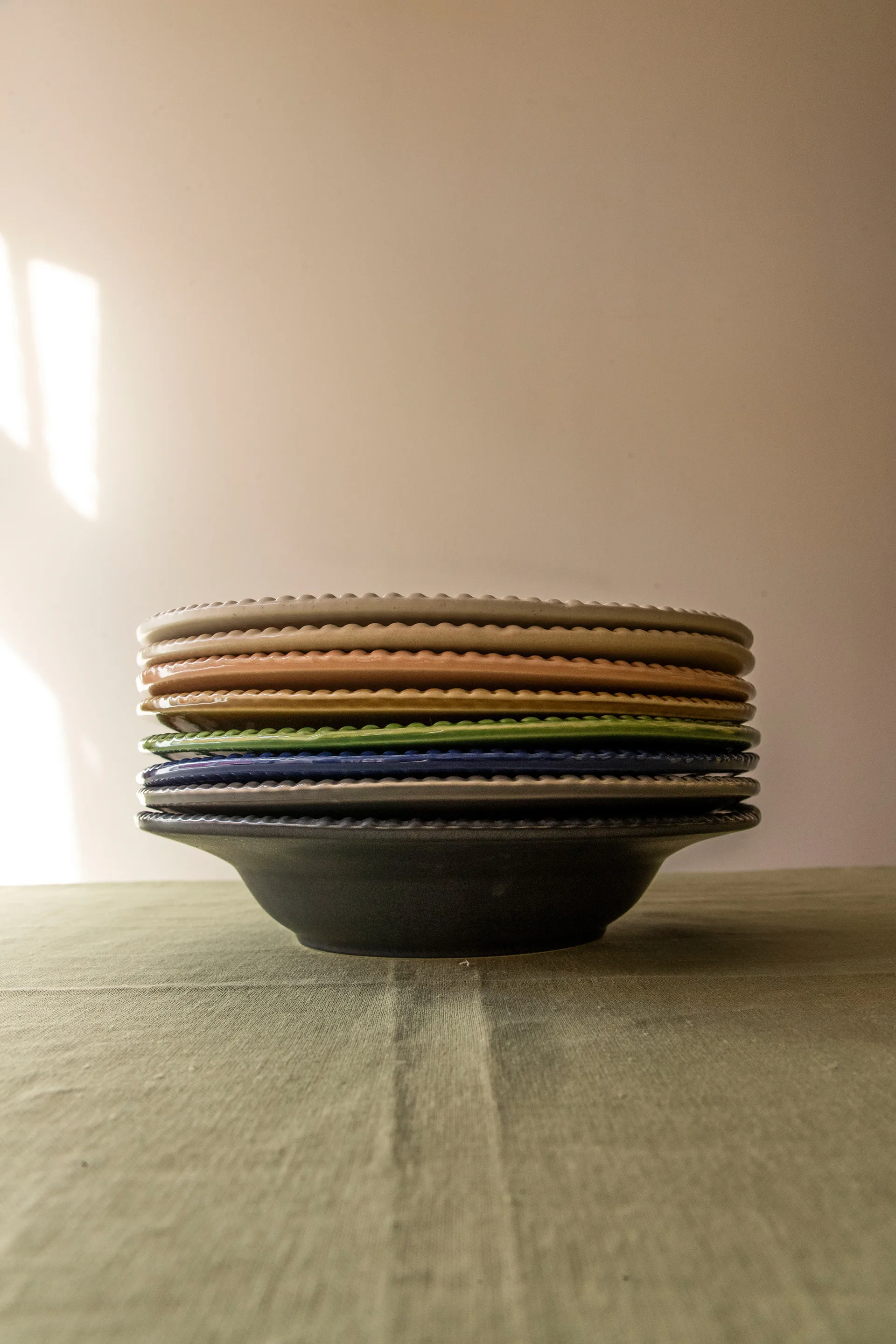 Plato de pasta Daria Ø35 cm, Clean grey PotteryJo