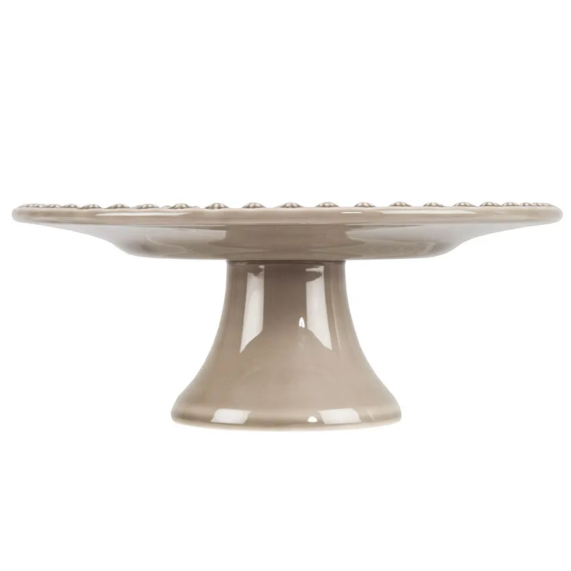 Plato de tarta Daisy Ø 35 cm, greige PotteryJo