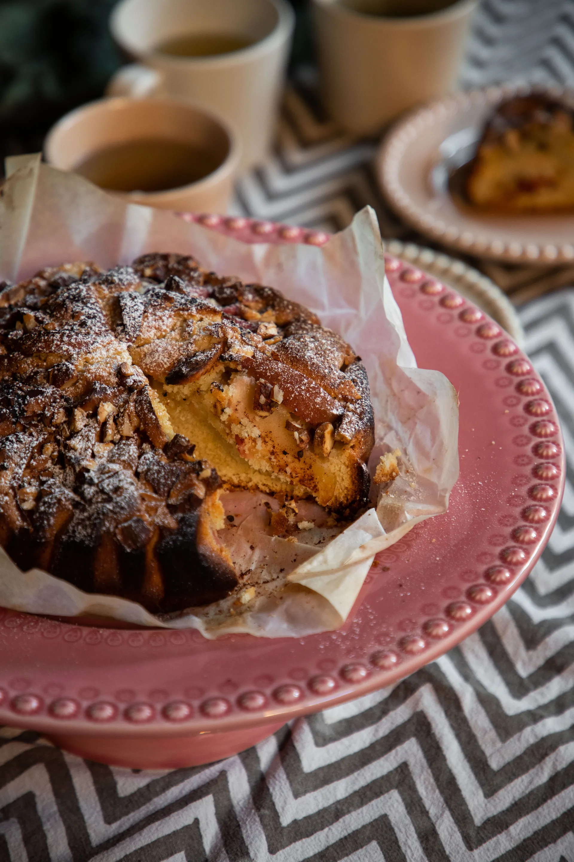 Plato de tarta Daisy Ø 35 cm, rose PotteryJo