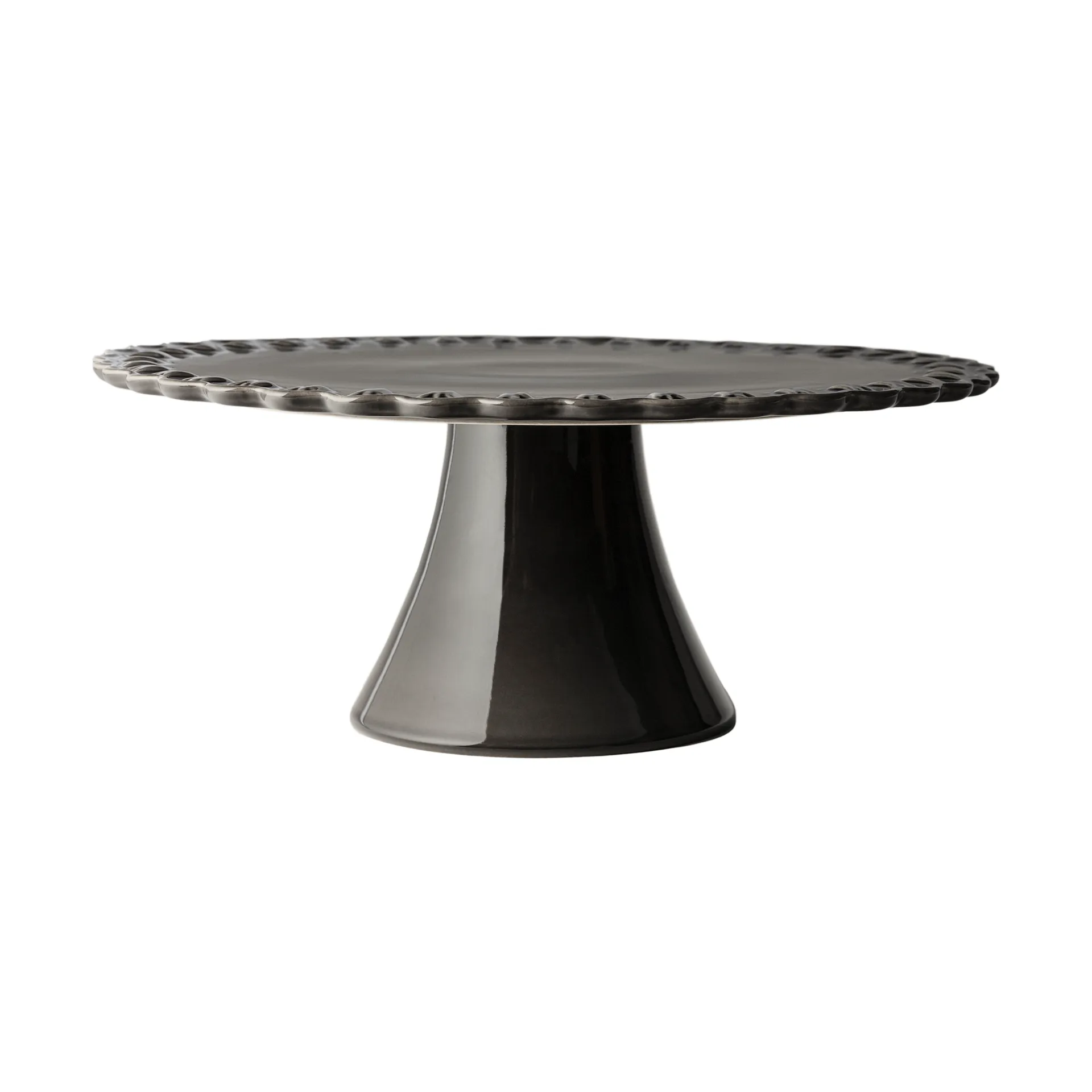 Plato de tarta Tulipa Ø30 cm, Almost black PotteryJo