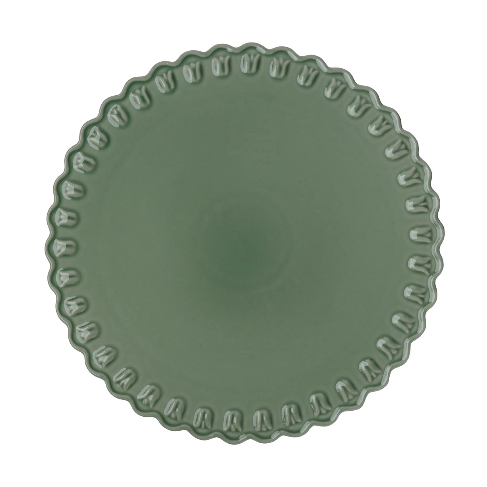 Plato de tarta Tulipa Ø30 cm, Verona green PotteryJo