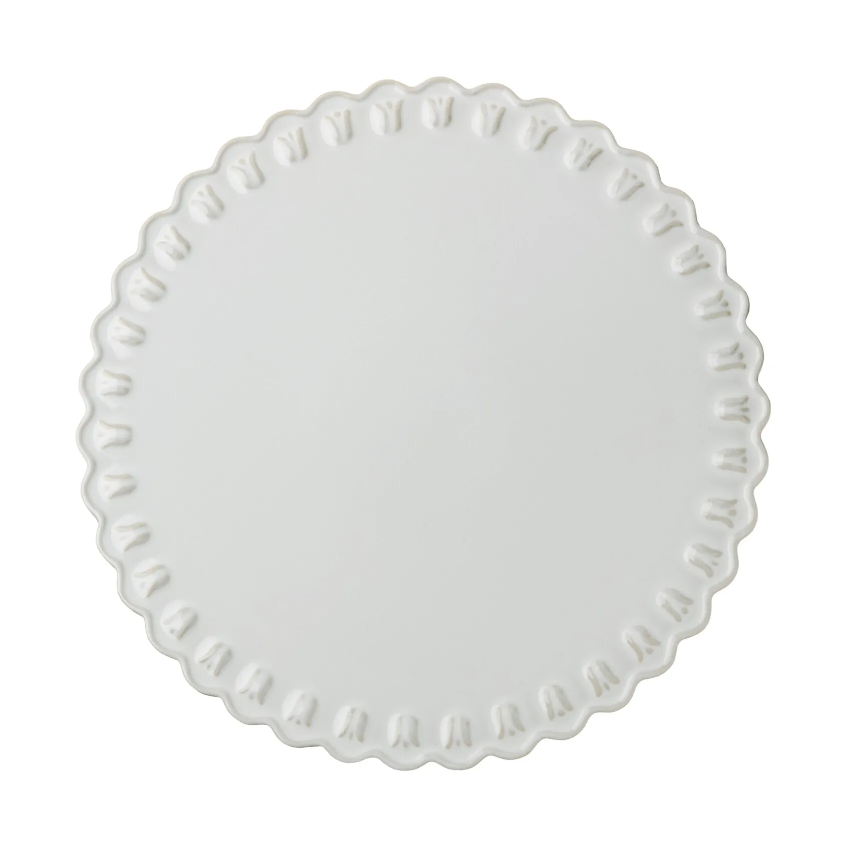 Plato de tarta Tulipa Ø30 cm, White PotteryJo