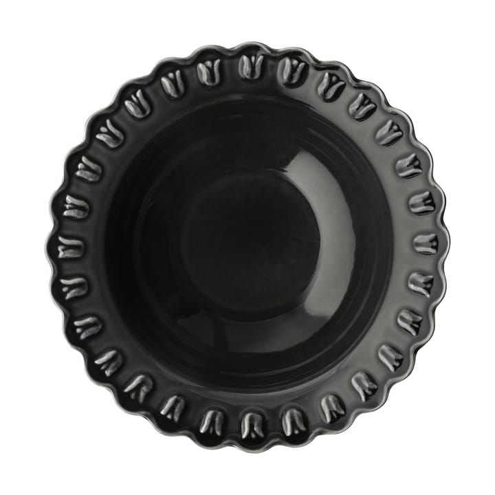 Plato hondo Tulipa small Ø17 cm, 2-pack, Almost black PotteryJo