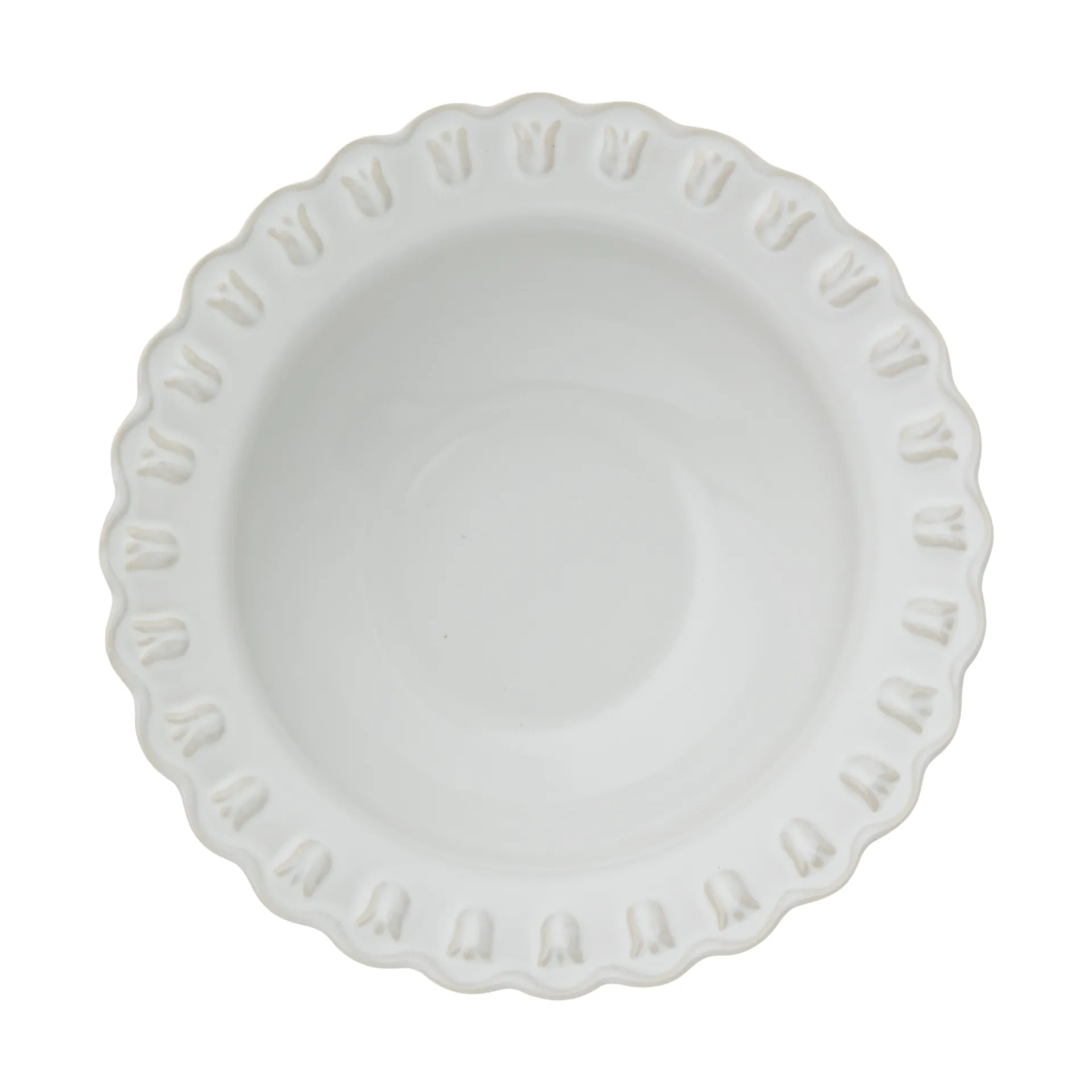 Plato hondo Tulipa small Ø17 cm, 2-pack, White PotteryJo