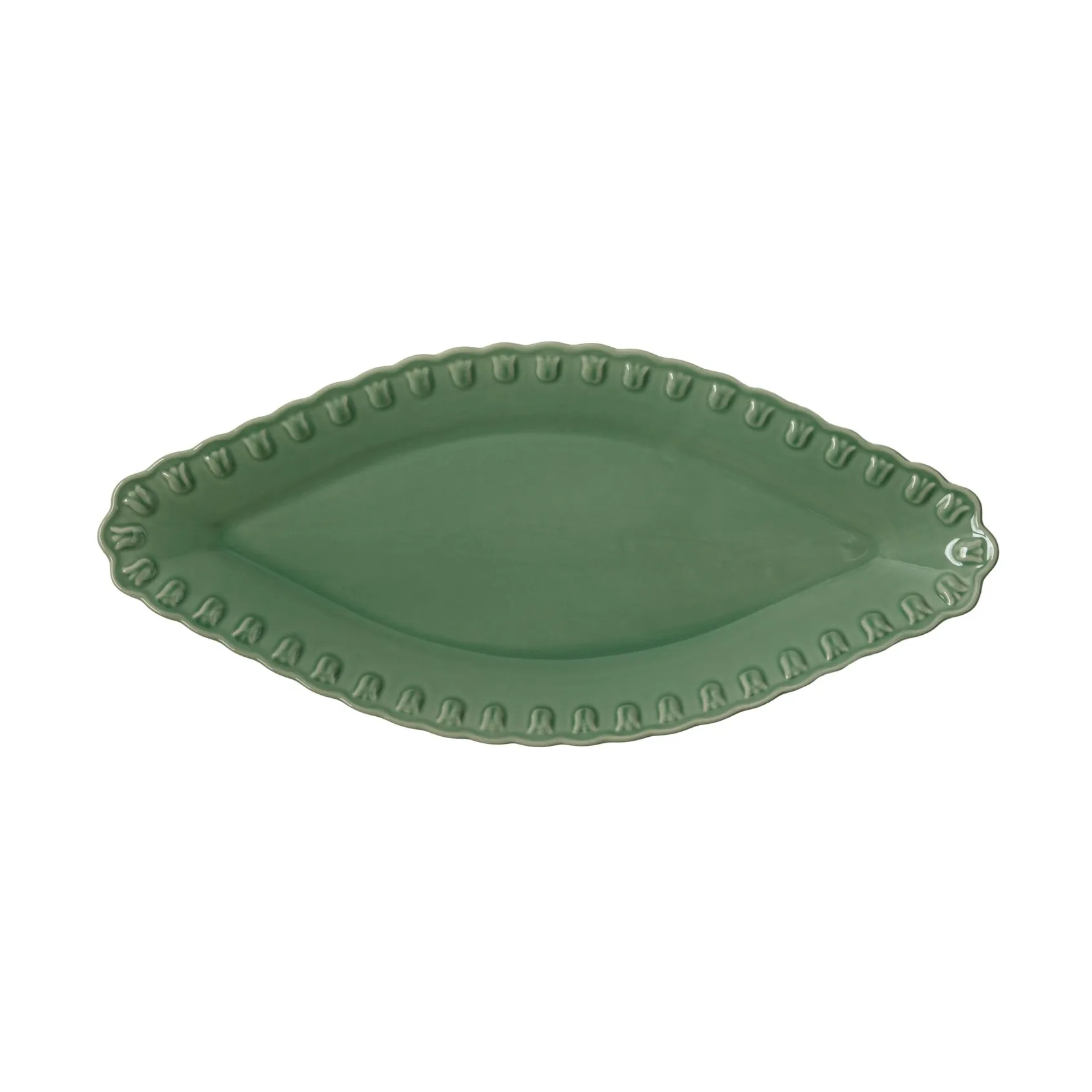 Plato Tulipa ovalado 20x45 cm, Verona green PotteryJo