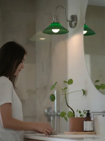 Aplique de pared August - Verde-cromo - PR Home