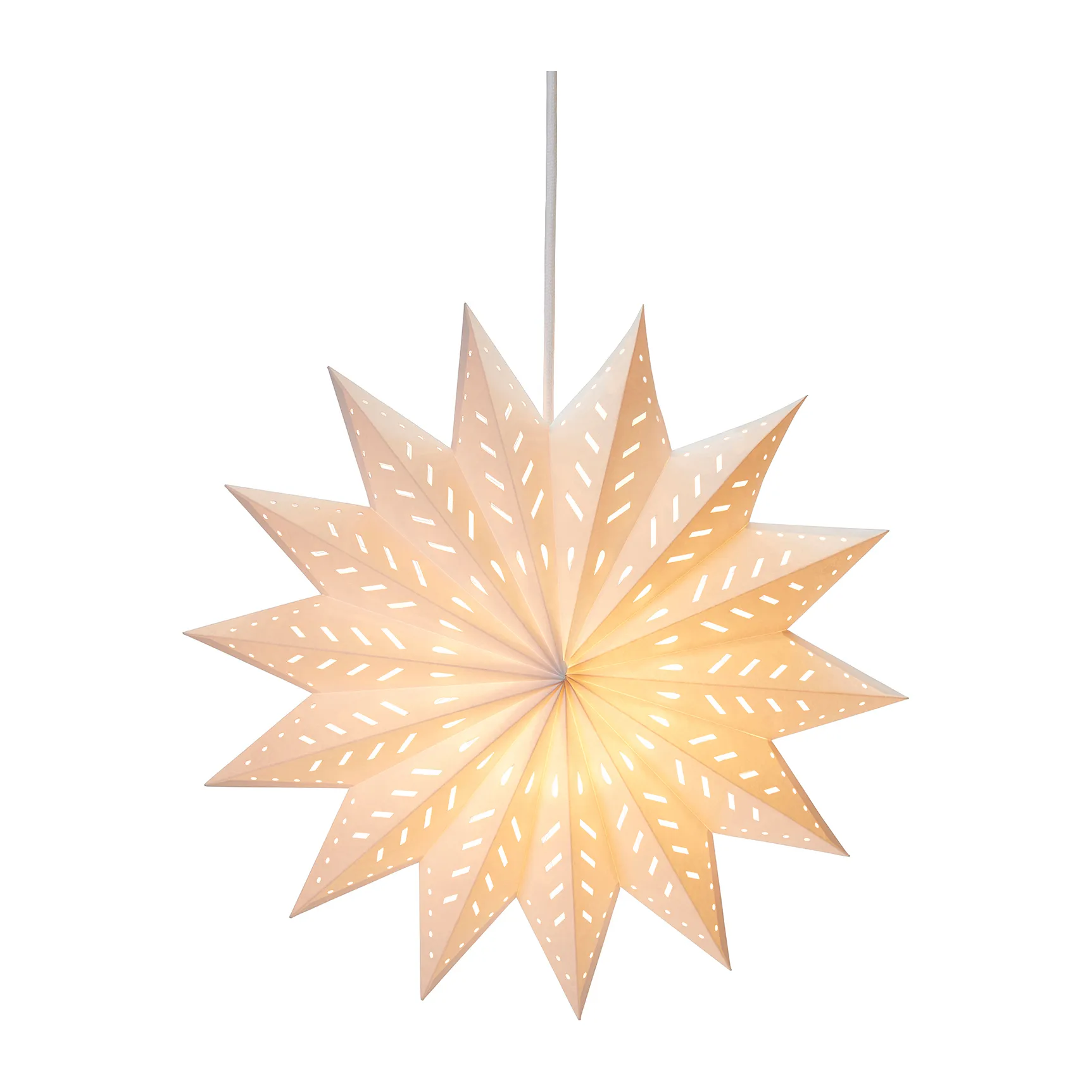 Estrella de adviento Alfa blanco, 50 cm PR Home