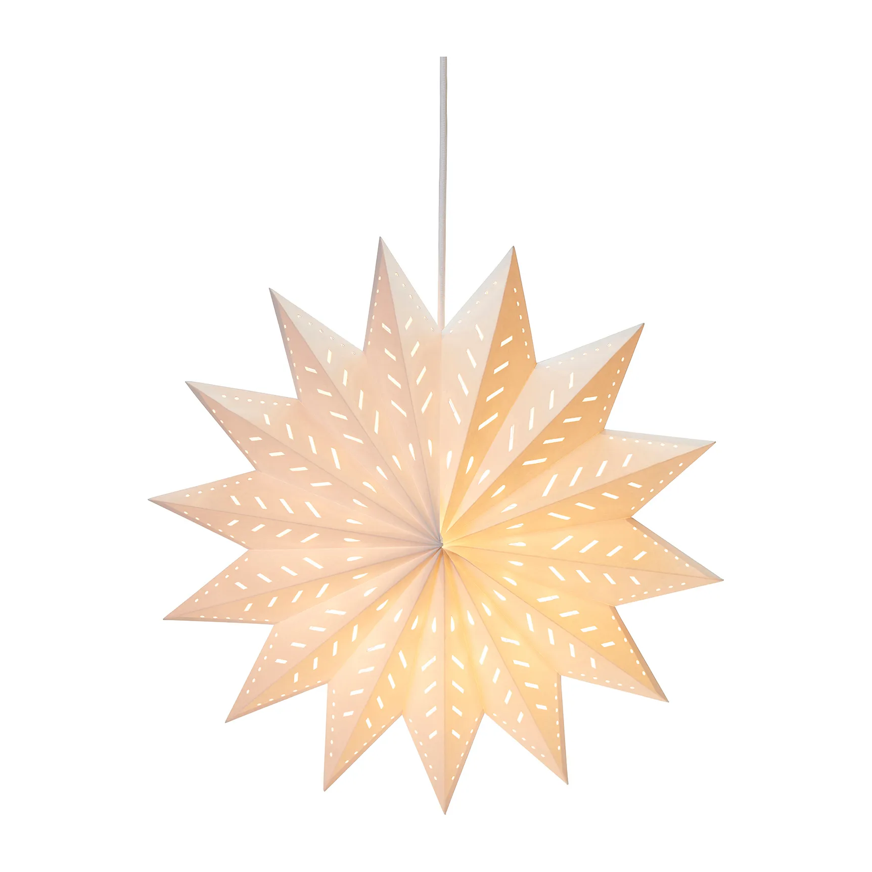 Estrella de adviento Alfa blanco, 60 cm PR Home