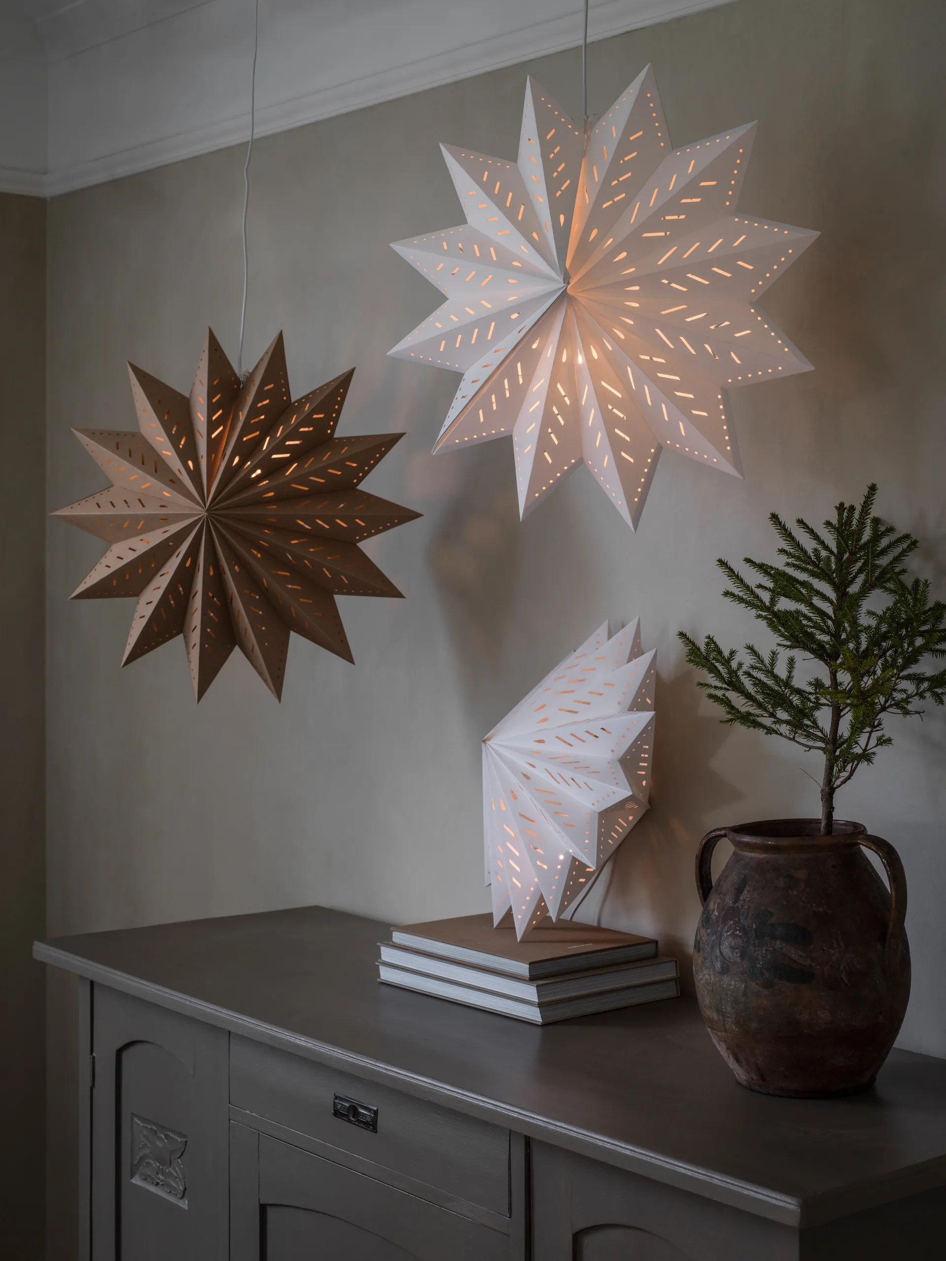 Estrella de adviento Alfa blanco, 60 cm PR Home