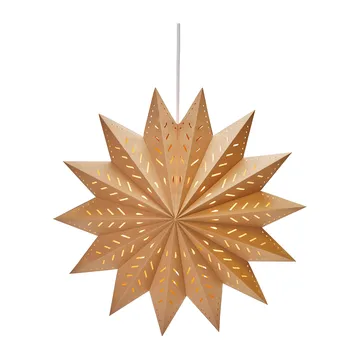 Estrella de adviento Alfa marrón - Marrón, 50 cm - PR Home