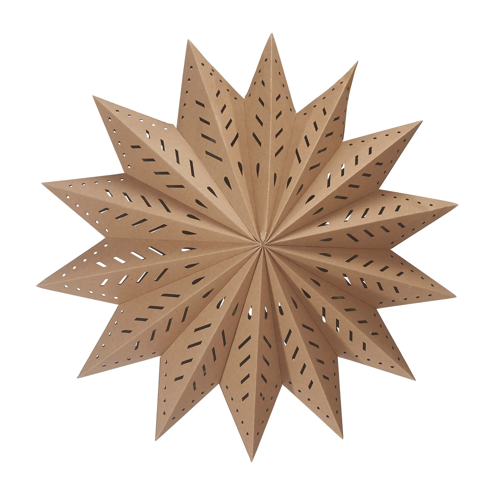 Estrella de adviento Alfa marrón, Marrón, 50 cm PR Home