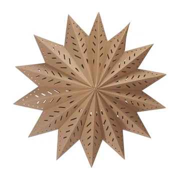 Estrella de adviento Alfa marrón - Marrón, 50 cm - PR Home