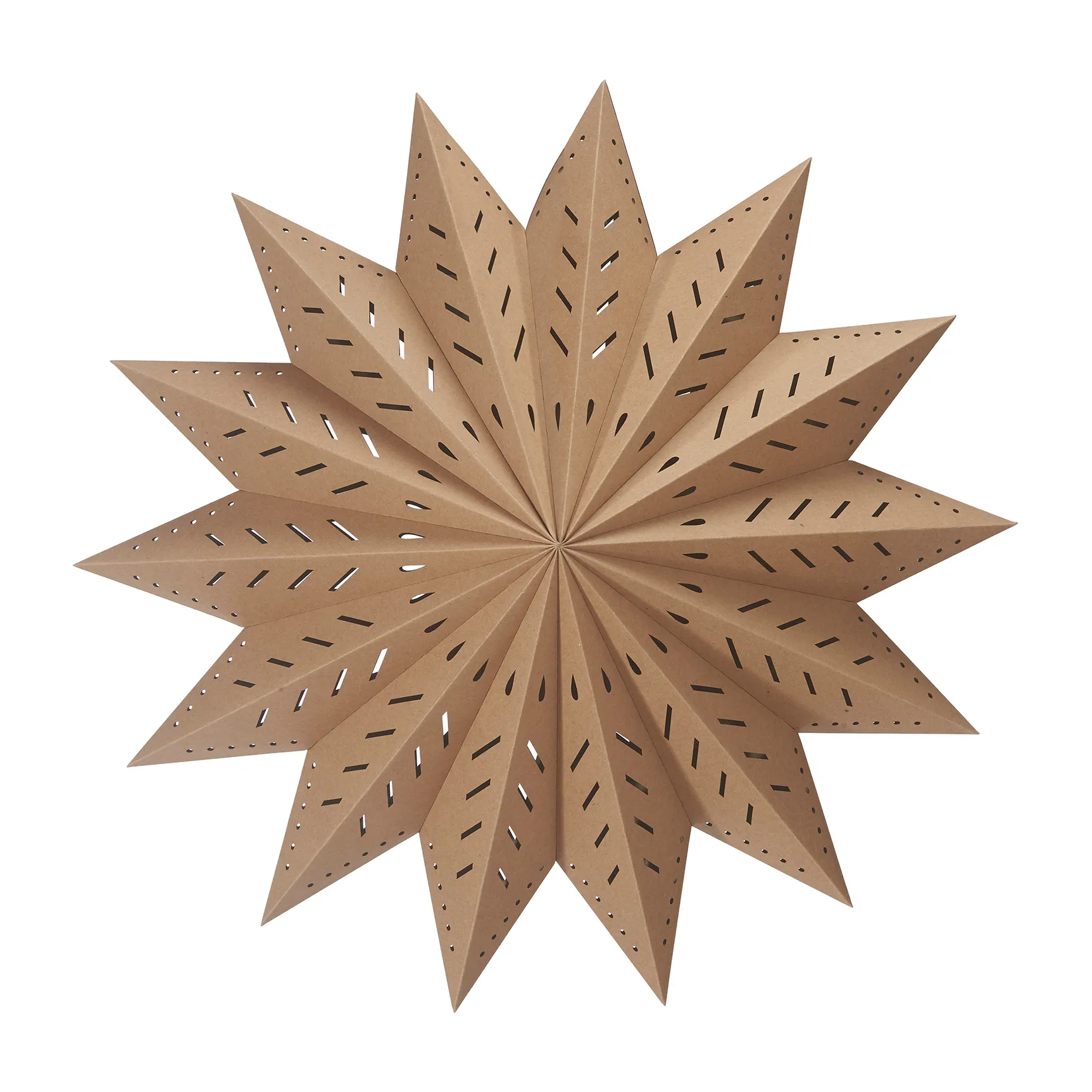 Estrella de adviento Alfa marrón, Marrón, 60 cm PR Home