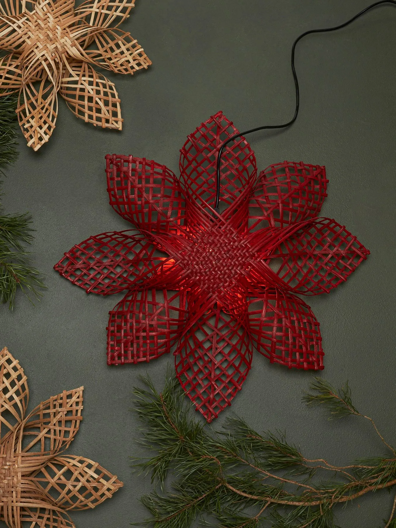 Estrella de adviento Anna rojo, 82 cm PR Home