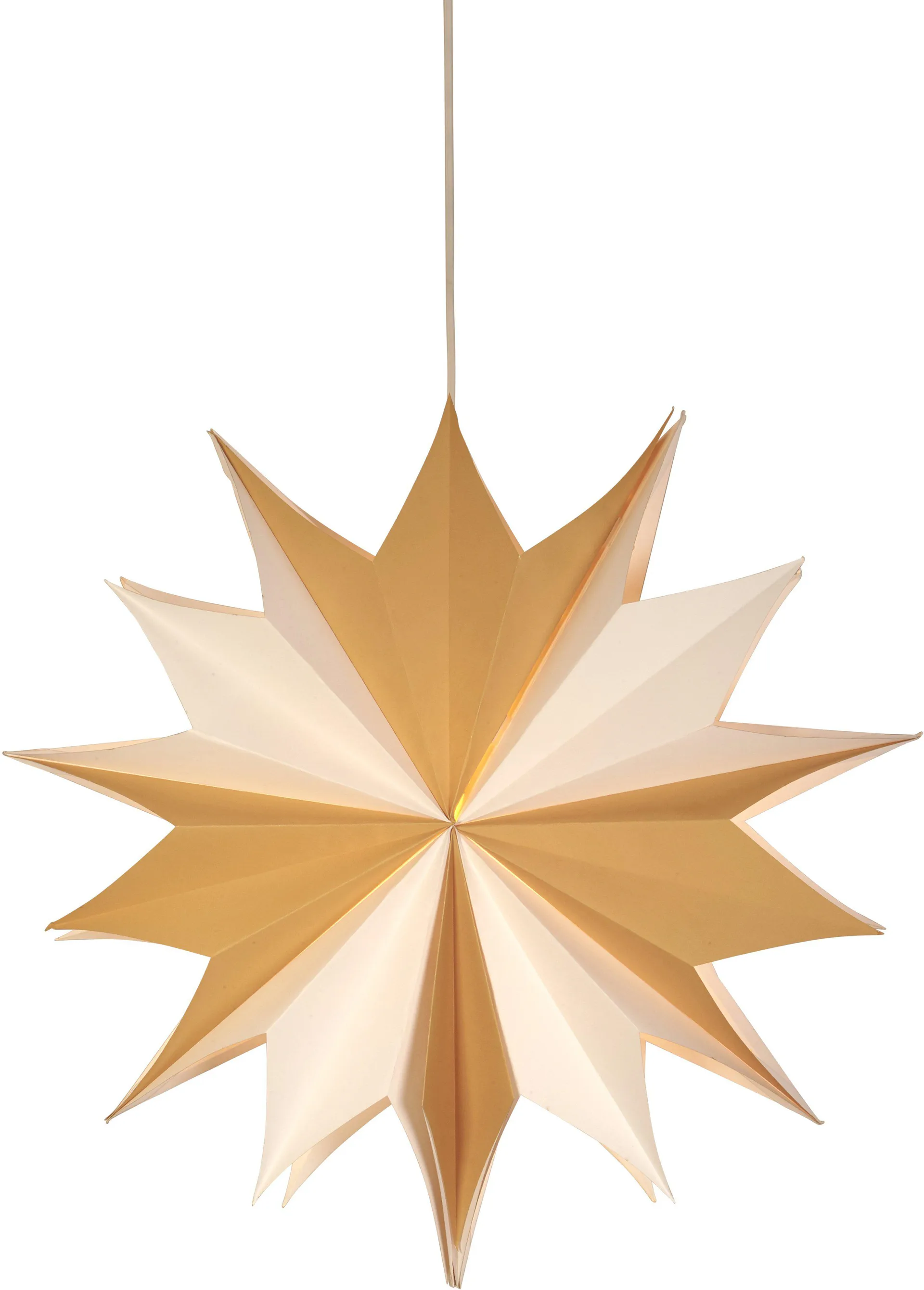 Estrella de Adviento Bellatrix Ø60 cm, blanco-natural PR Home