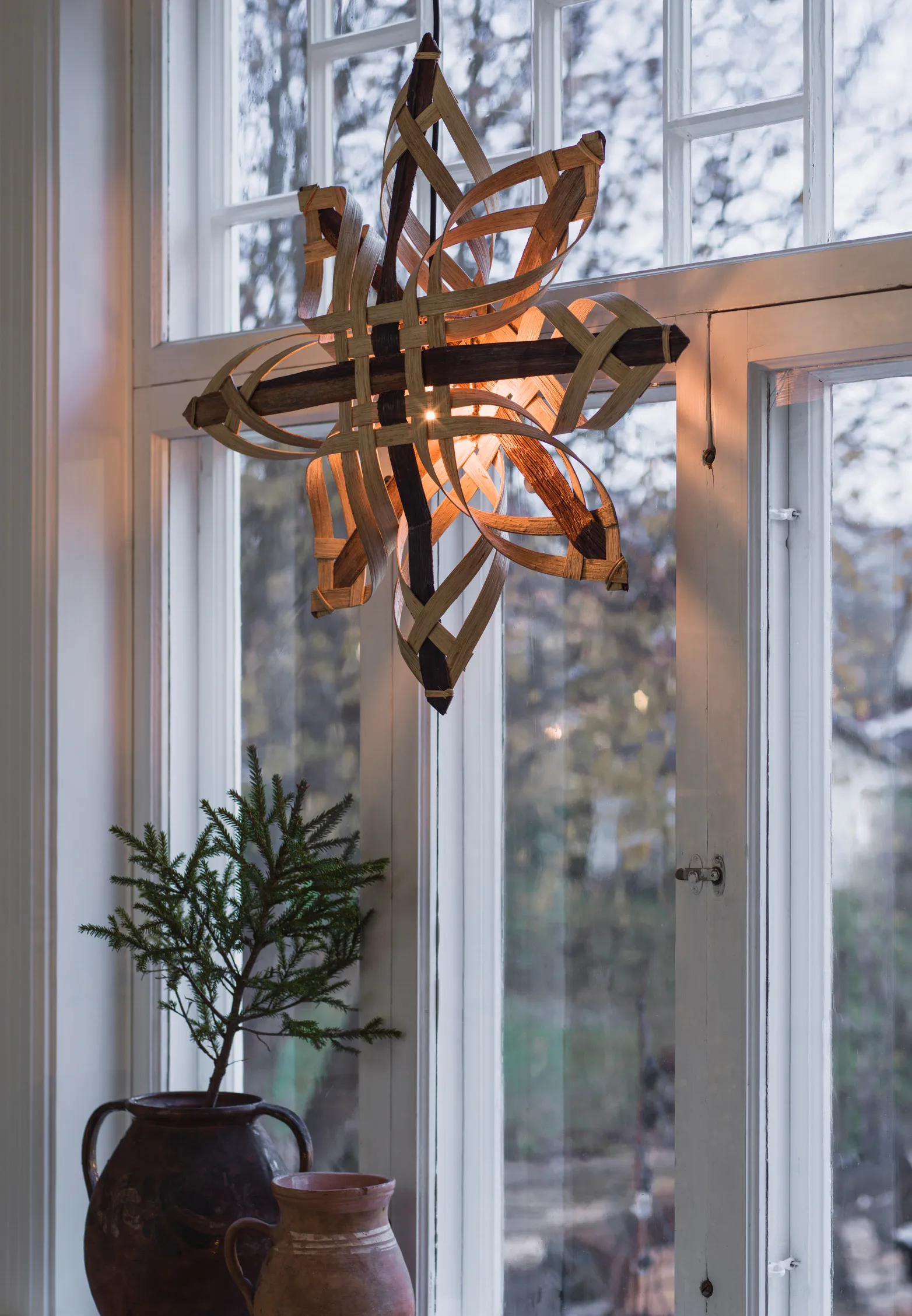 Estrella de adviento Mary natural, 82 cm PR Home