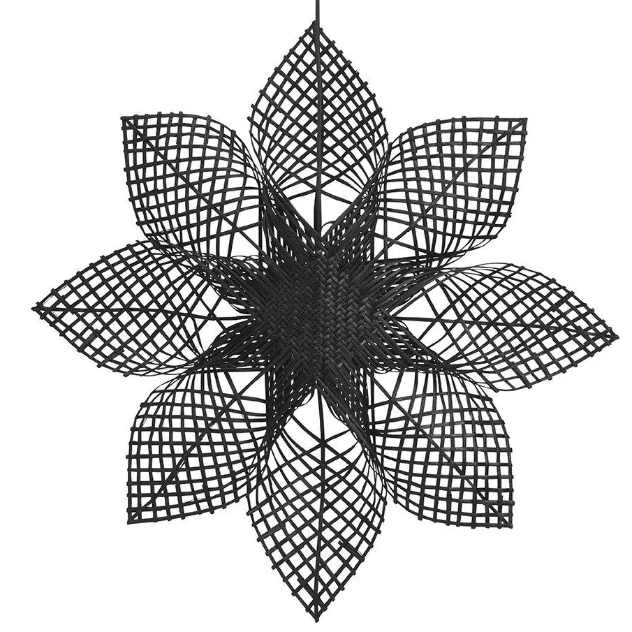 Estrella Navidad Anna negro, 82 cm PR Home