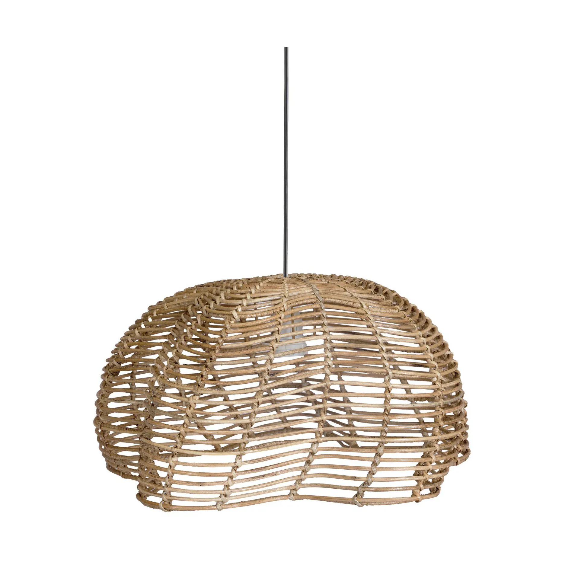 Lámpara colgante Mayla para exterior, Natural, Ø43 × 24 cm PR Home