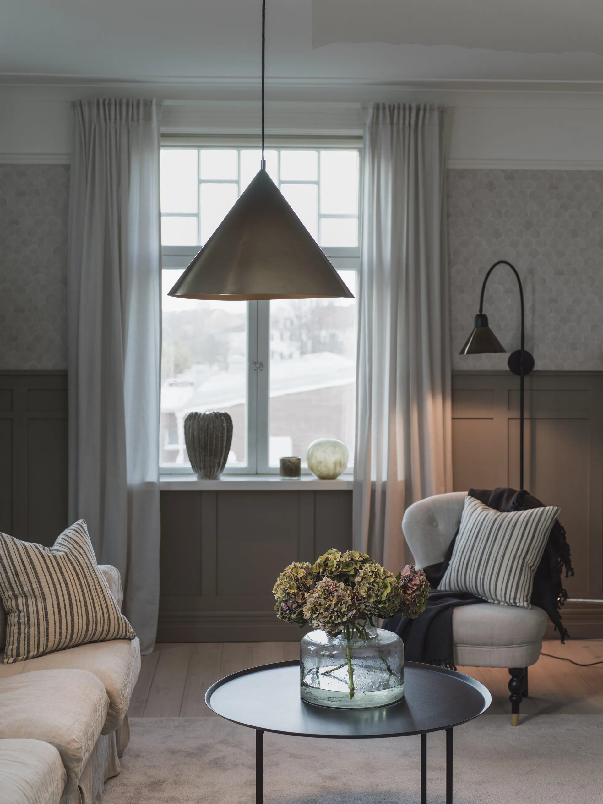 Lámpara de pared Hyde 120 cm, marrón PR Home