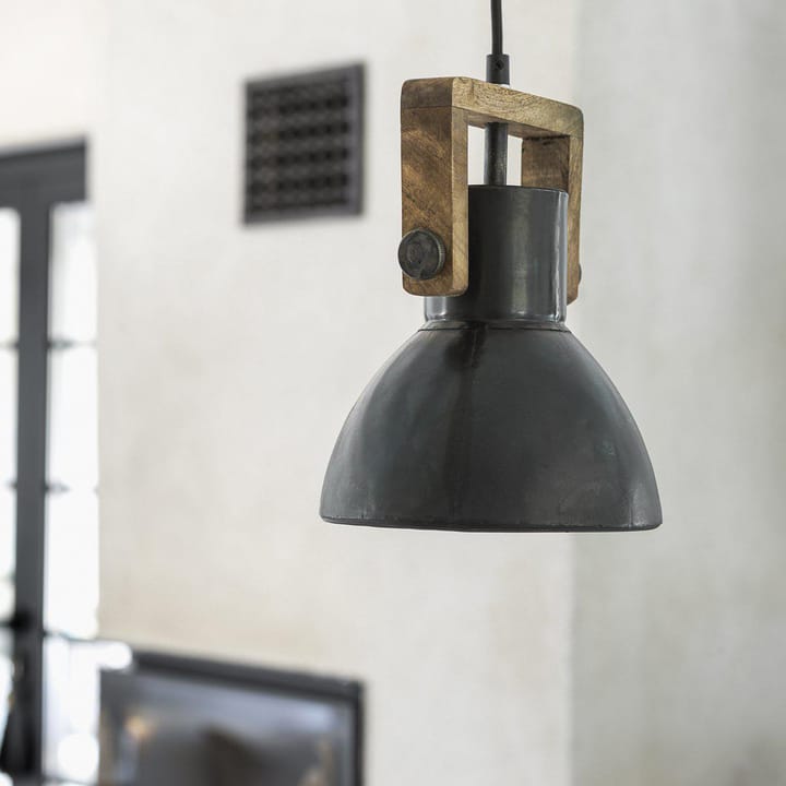 Lámpara de techo Ashby single Ø19 cm, Black Zink PR Home