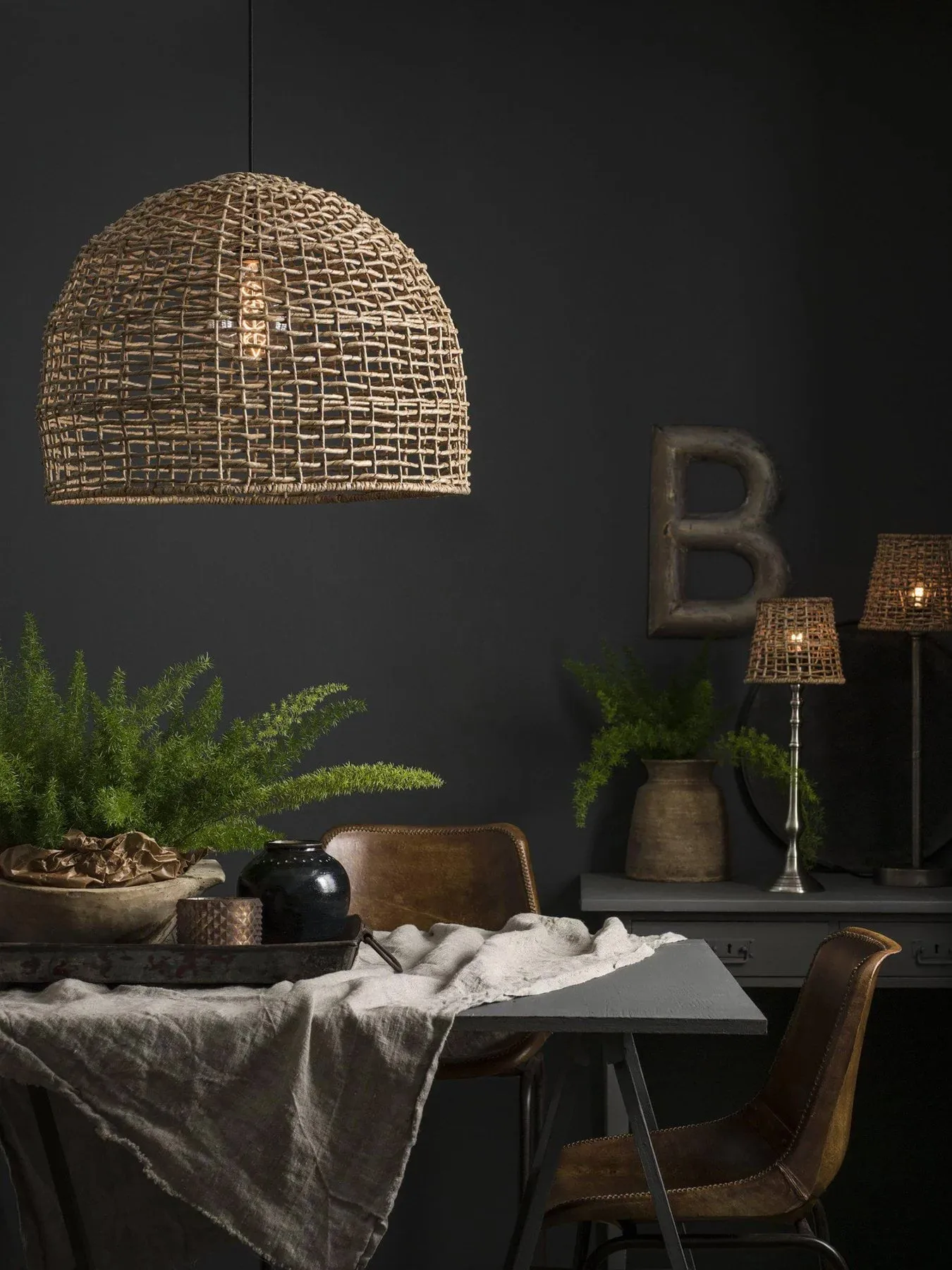 Lámpara de techo Cebu, Natural, Ø46 cm PR Home