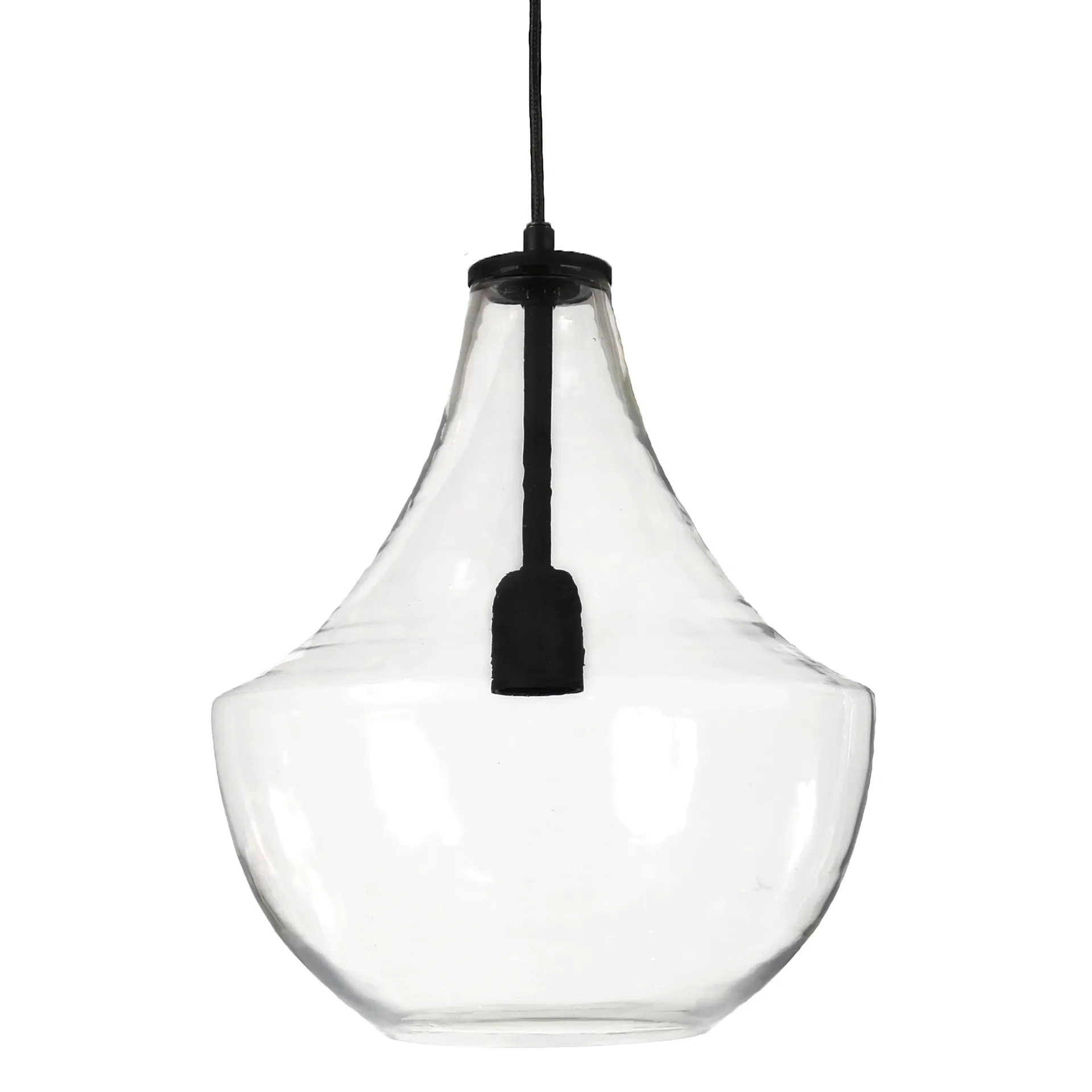Lámpara de techo Hamilton 30 cm, transparente-negro PR Home