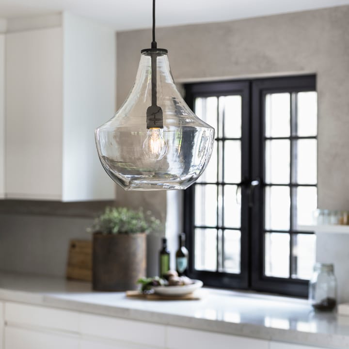 Lámpara de techo Hamilton 30 cm, transparente-negro PR Home