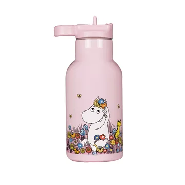 Botella de agua Moomin Meadow 34 cl - Rosa - Rätt Start