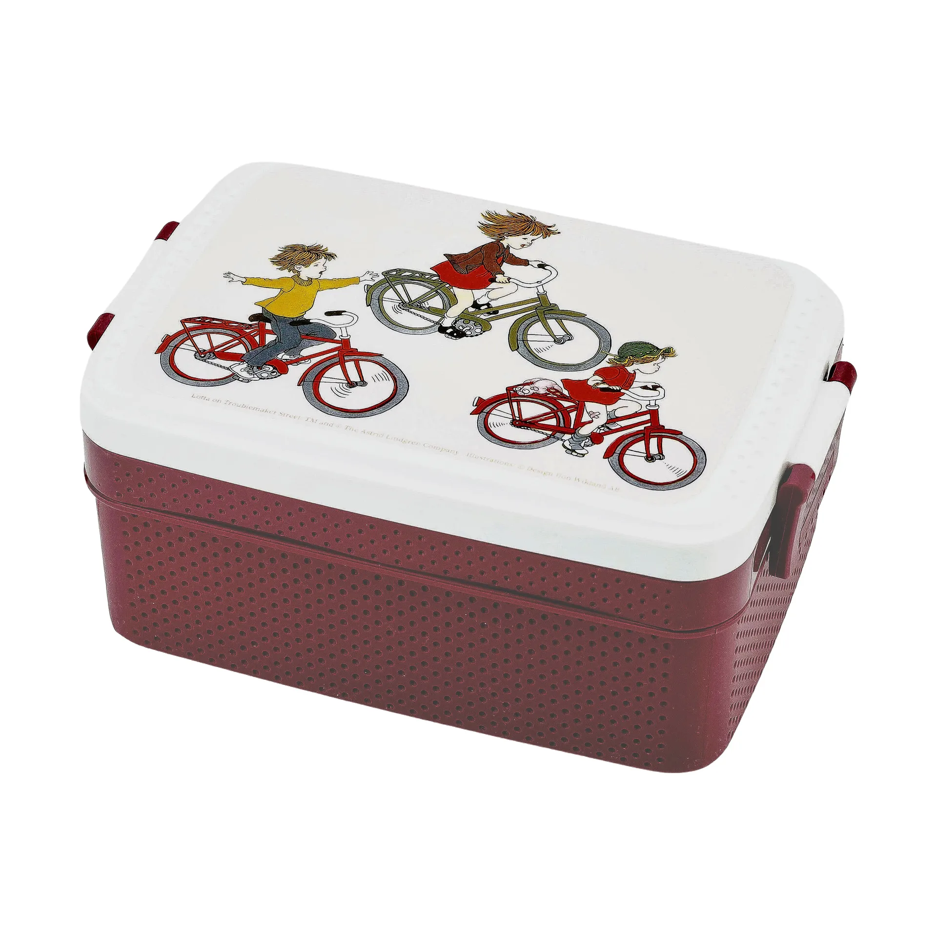 Fiambrera Lotta på Bråkmakargatan 8x18,5 cm, Marrón-blanco Rätt Start