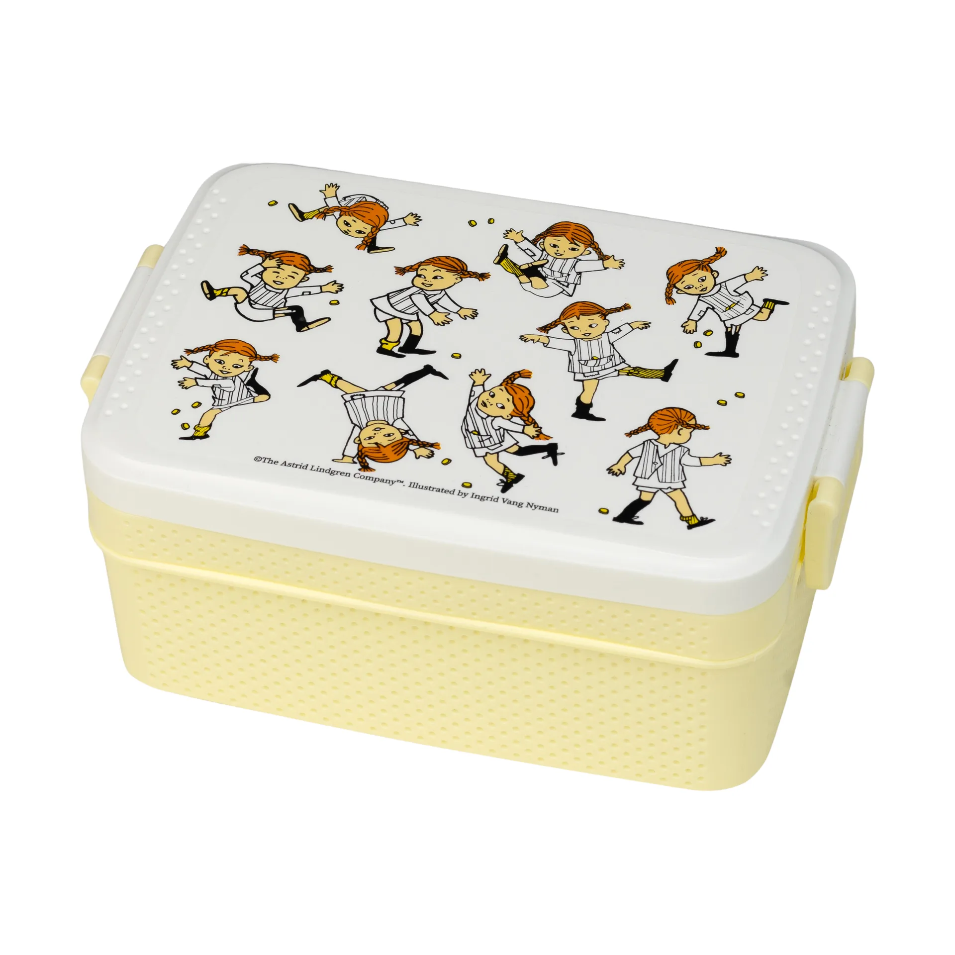 Fiambrera Pippi Cirkus 8x18,5 cm, Amarillo-blanco Rätt Start