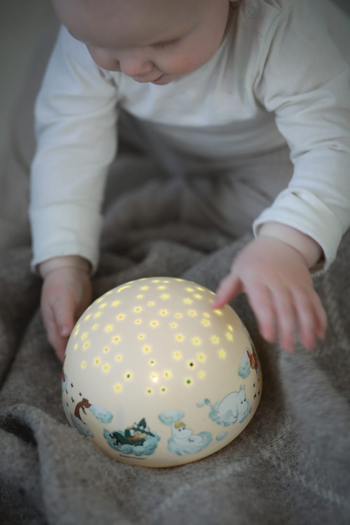 Lámpara de noche Mumin con cielo con estrellas y música, Amarillo Rätt Start