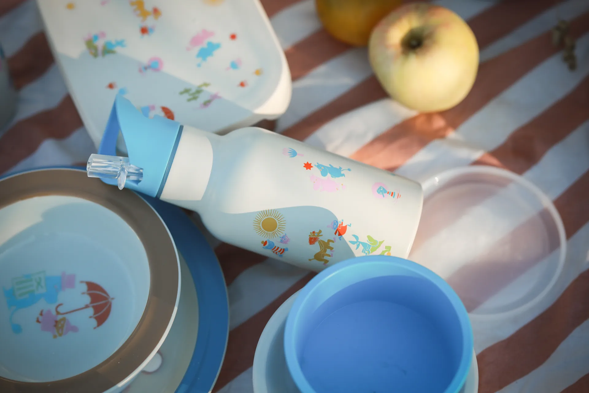 Mumin 80 botella 34 cl, Beige-azul Rätt Start