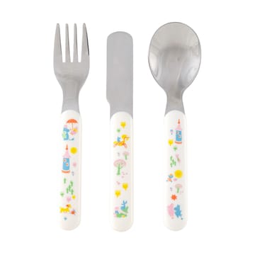 Mumin 80 set de cubiertos 3 piezas - Blanco - Rätt Start