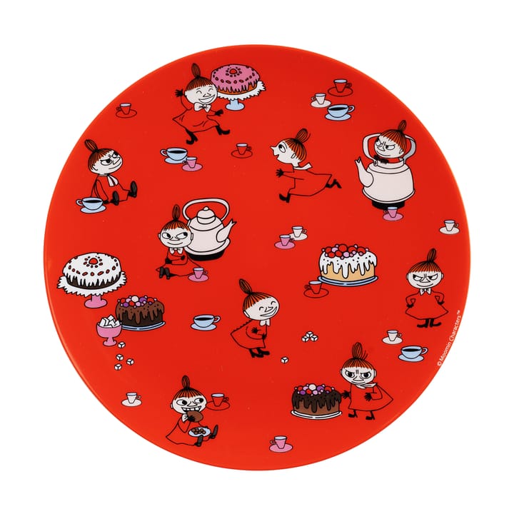 Mumin Lilla My plato llano Ø19,8 cm - Rojo - Rätt Start