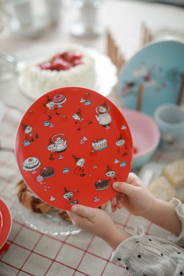 Mumin Lilla My plato llano Ø19,8 cm - Rojo - Rätt Start