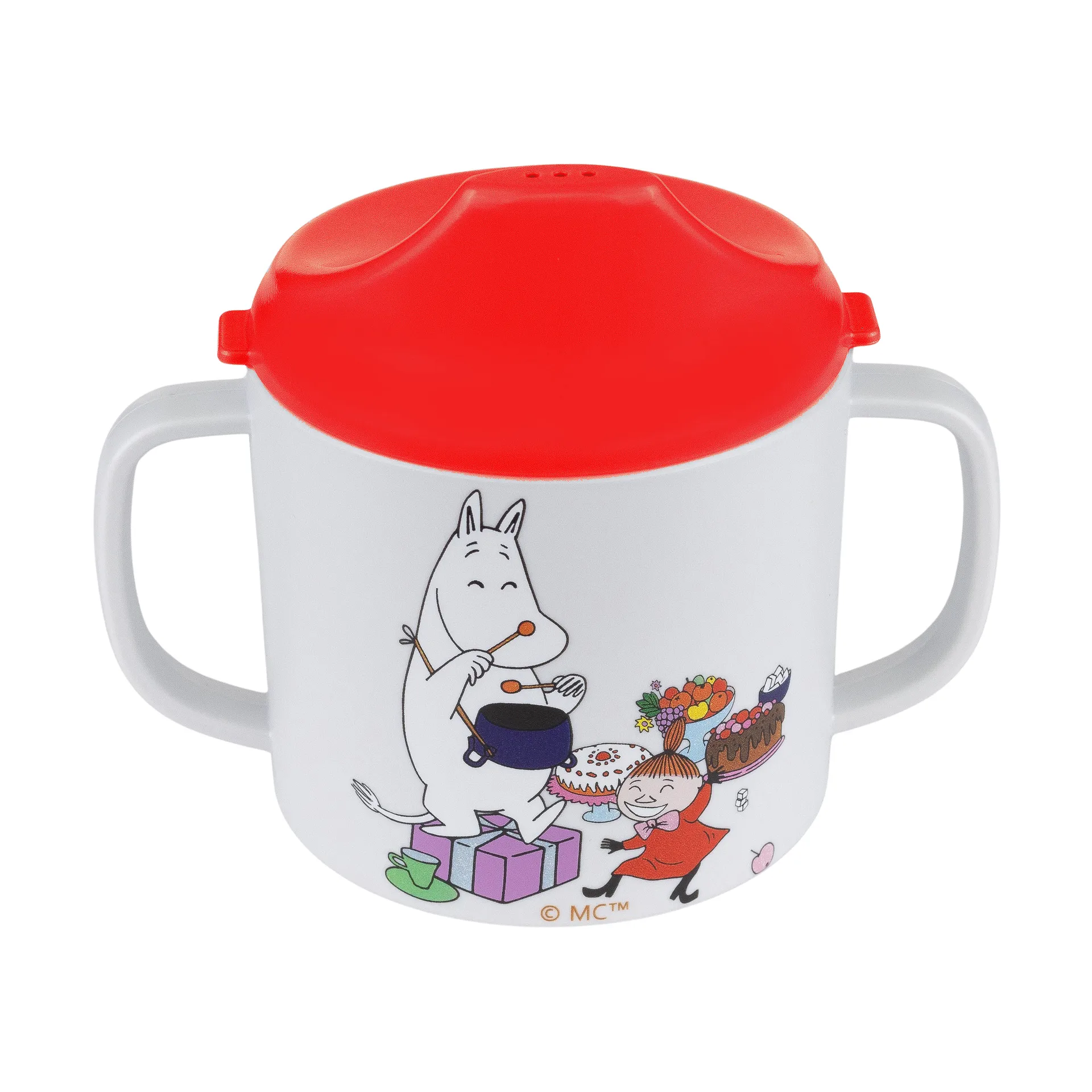 Mumin Lilla My taza con boquilla 20 cl, Rojo Rätt Start